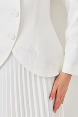 Christine Embroidery Pleated Skirt Set | Dress In Beauty