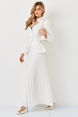 Christine Embroidery Pleated Skirt Set | Dress In Beauty