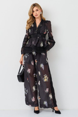 Natoli Embroidered Lace Blouse & Pants Set | Dress In Beauty