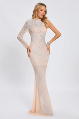 Harini One Sleeve Embellished Maxi Dress | Dress In Beauty