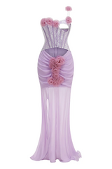 Rosette Applique Cutout Mermaid Dress | Dress In Beauty