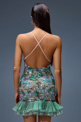 Slip Sequin-Embellished Ruffled Dress | Dress In Beauty