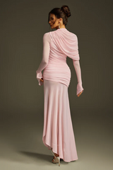 Glacian Long Sleeve Mesh Maxi Dress | Dress In Beauty