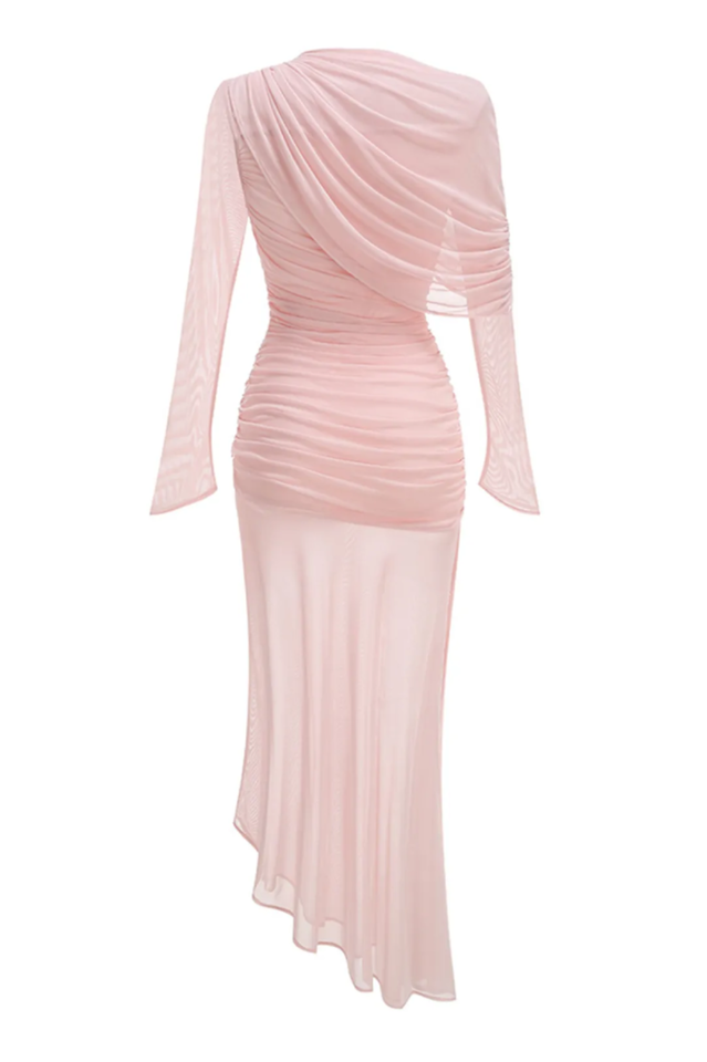 Glacian Long Sleeve Mesh Maxi Dress | Dress In Beauty