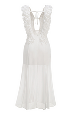 Dolomir Plunge Neck Ruffle Midi Dress | Dress In Beauty