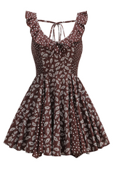 Floral Scoop Neck Ruffle Dress | Dress In Beauty