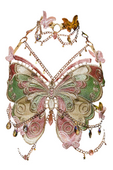 Mawar Star Butterfly Embroidered Top | Dress In Beauty