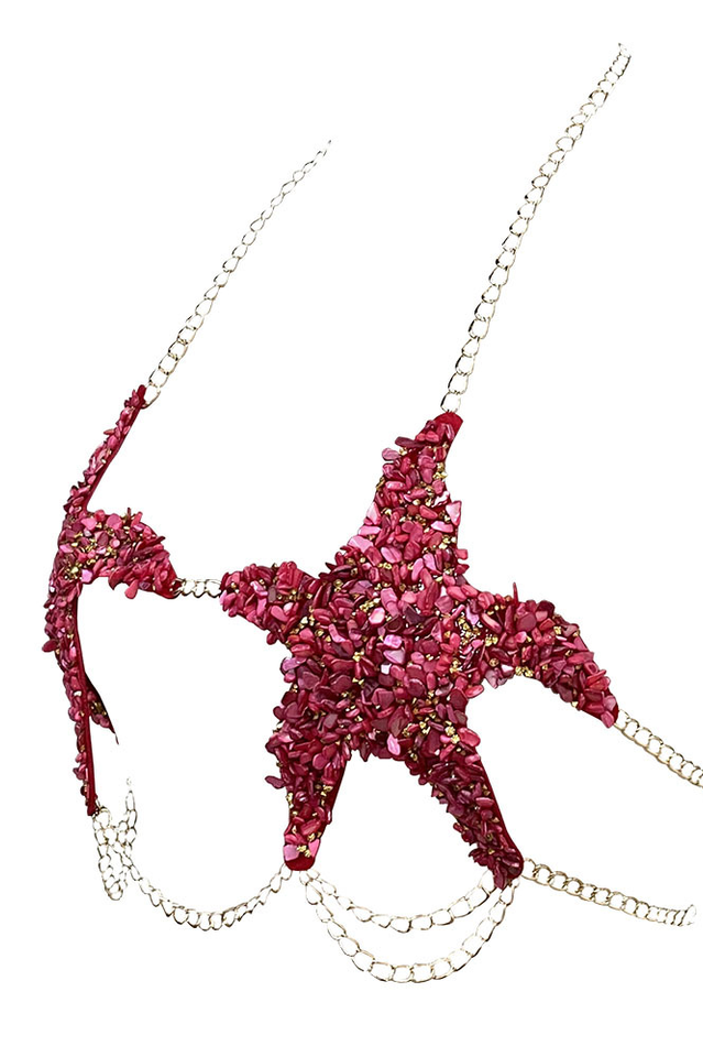 Star Crystal Chain Bra Top | Dress In Beauty