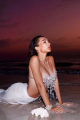 Didrika Fringe Gemstone Beaded Bralette | Dress In Beauty