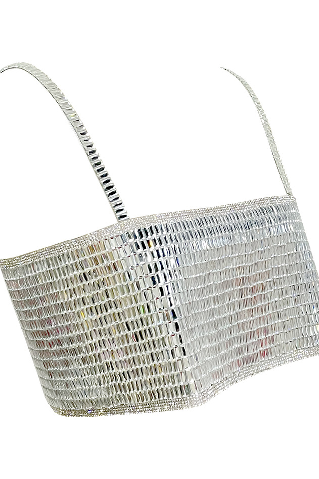 Disco Ball Mirror Bralette | Dress In Beauty