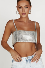 Disco Ball Mirror Bralette | Dress In Beauty