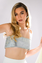 Disco Ball Mirror Bralette | Dress In Beauty
