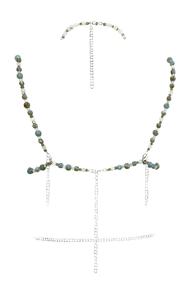 Handmade Crystal Beaded Bralette Set | Dress In Beauty