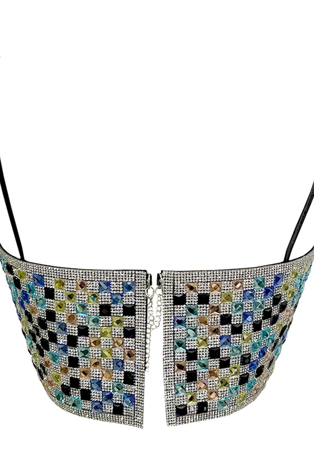 Glamour Shot Embellished Crop Top | Dress In Beauty