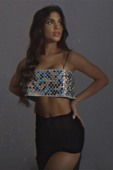 Glamour Shot Embellished Crop Top | Dress In Beauty