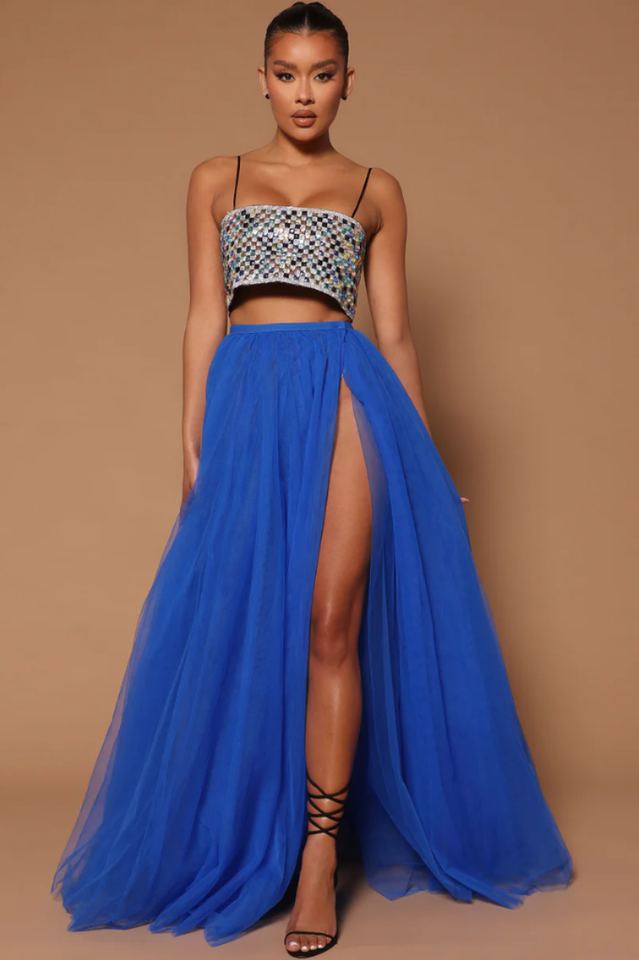 Glamour Shot Embellished Crop Top | Dress In Beauty