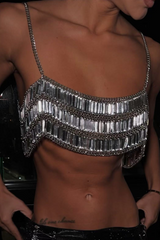 Rhinestone Gem Bra Top | Dress In Beauty