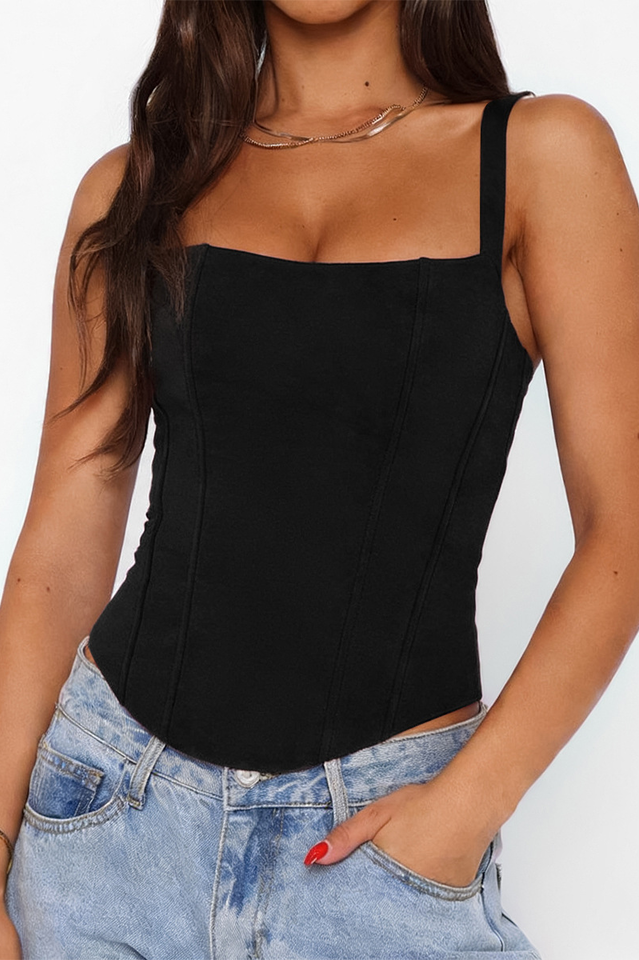 Structured Crepe Corset Top | Dress In Beauty