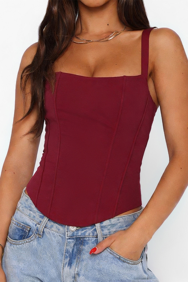 Structured Crepe Corset Top | Dress In Beauty