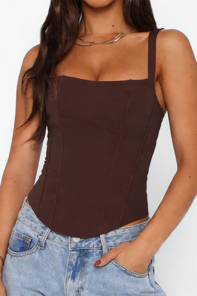 Structured Crepe Corset Top | Dress In Beauty