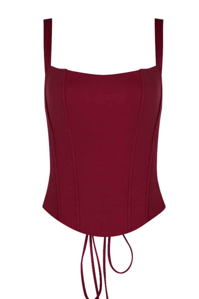 Structured Crepe Corset Top | Dress In Beauty