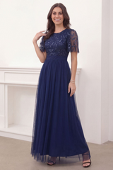 Sequinned Floor Length Evening Dress | Dress In Beauty
