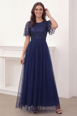 Sequinned Floor Length Evening Dress | Dress In Beauty