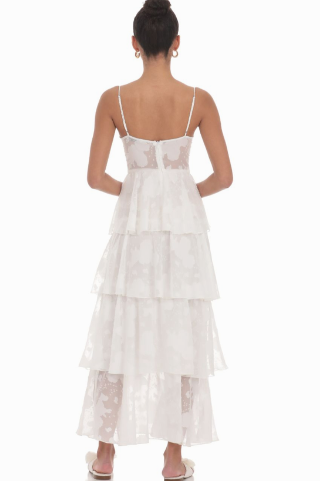 Floral Ruffle A-line Maxi Dress | Dress In Beauty