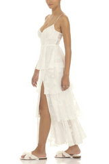 Floral Ruffle A-line Maxi Dress | Dress In Beauty