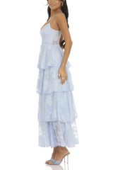 Floral Ruffle A-line Maxi Dress | Dress In Beauty
