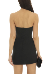 Front Bow Strapless Dress