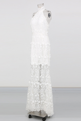 Soft Opulence Embroidered Halter Maxi Dress | Dress In Beauty