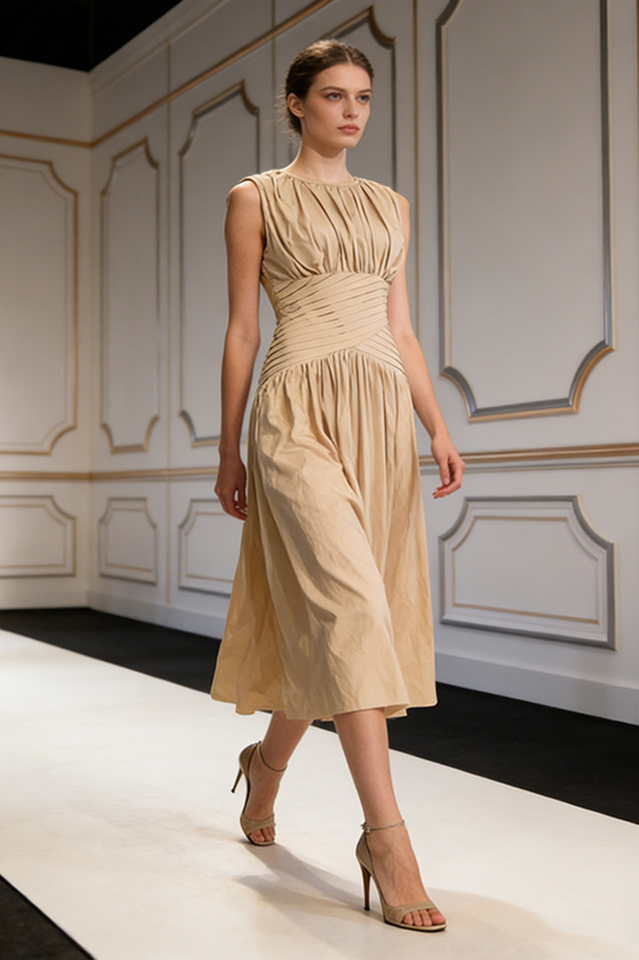Agatha Knot Waist Midi Dress | Dress In Beauty