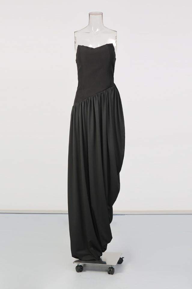 Wanda White Asymmetrical Ruched Midi Dress | Dress In Beauty