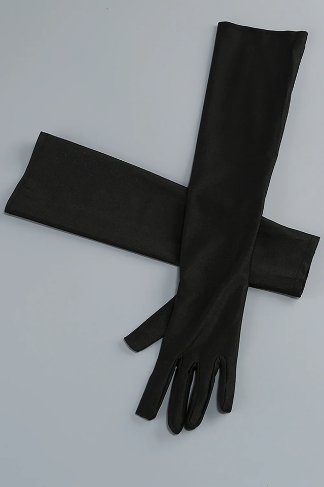 Sequin Detail Mxai Dress With Gloves | Dress In Beauty