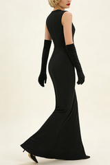 Sequin Detail Mxai Dress With Gloves | Dress In Beauty
