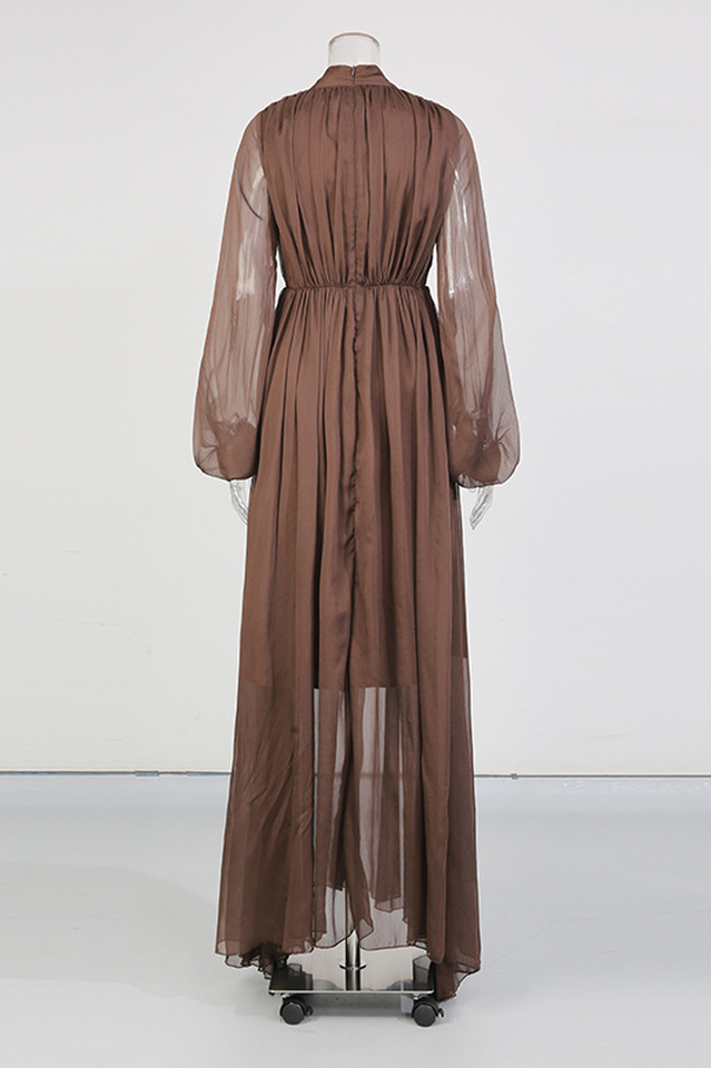 V-Neck Beaded Sheer Maxi Dress | Dress In Beauty