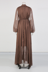 V-Neck Beaded Sheer Maxi Dress | Dress In Beauty