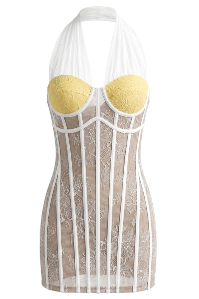 Halter Lace Dress | Dress In Beauty