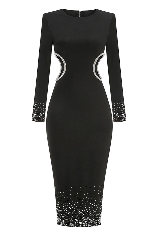 Rigby Crystal Embellished Cutout Midi Dress | Dress In Beauty