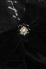 Strapless Bow Detail Sequin Maxi Dress | Dress In Beauty