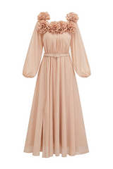 Appliques Maxi Dress | Dress In Beauty