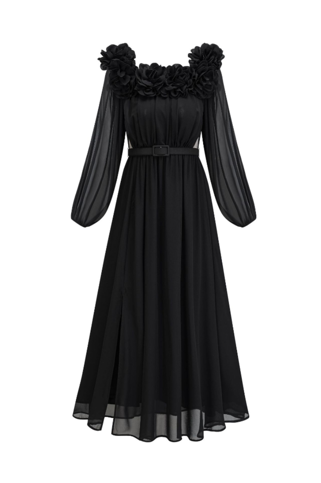 Appliques Maxi Dress | Dress In Beauty