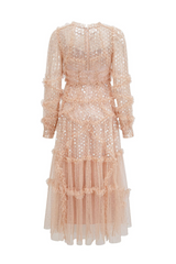 Polka Dot Sequin Embellishment Tulle Dress | Dress In Beauty