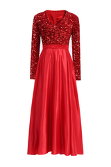 Glamorous Sequin Sleeve Formal Gown | Dress In Beauty