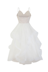 Lanelle Lace Ruffle Tulle Midi Dress | Dress In Beauty