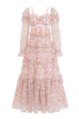 Zafirk Floral Long Sleeve Midi Dress | Dress In Beauty
