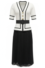 Short Sleeve Pleated Midi Dress | Dress In Beauty