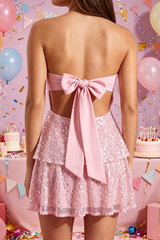 Twirl Queen Vibes Sequin Skater Dress | Dress In Beauty