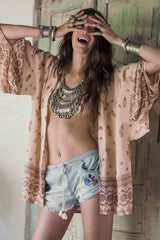 Cow Pattern Chiffon Bikini Cardigan - Dress In Beauty
